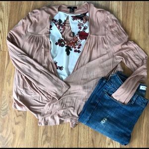 H&M Pale Pink Cardigan Sweater